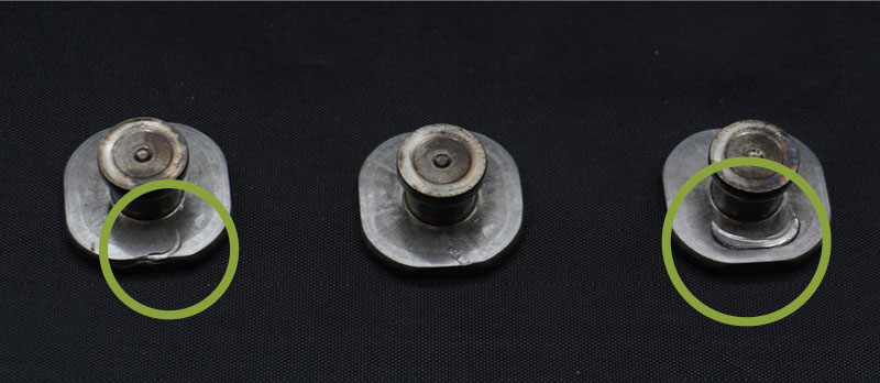 Formgebungsfehler an Metallteilen