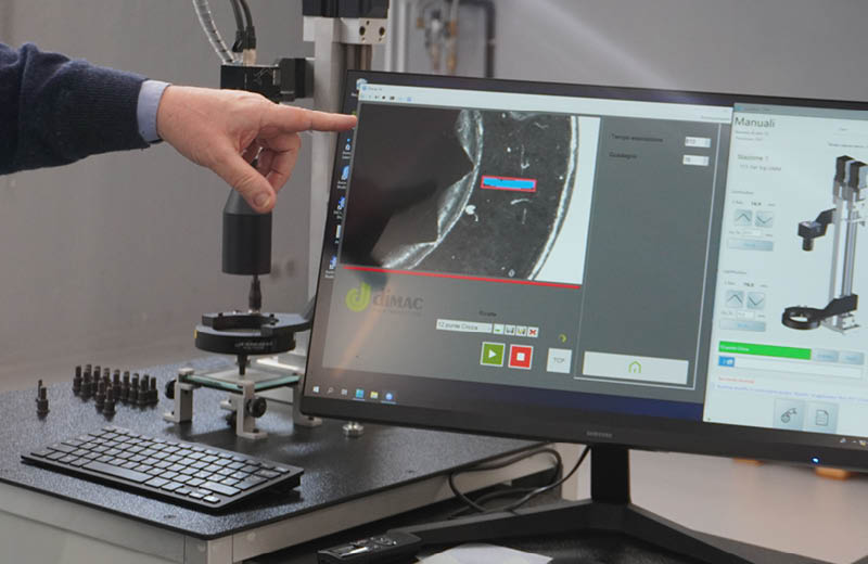 Dimac Top Camera with AI-Tool for surface crack detection